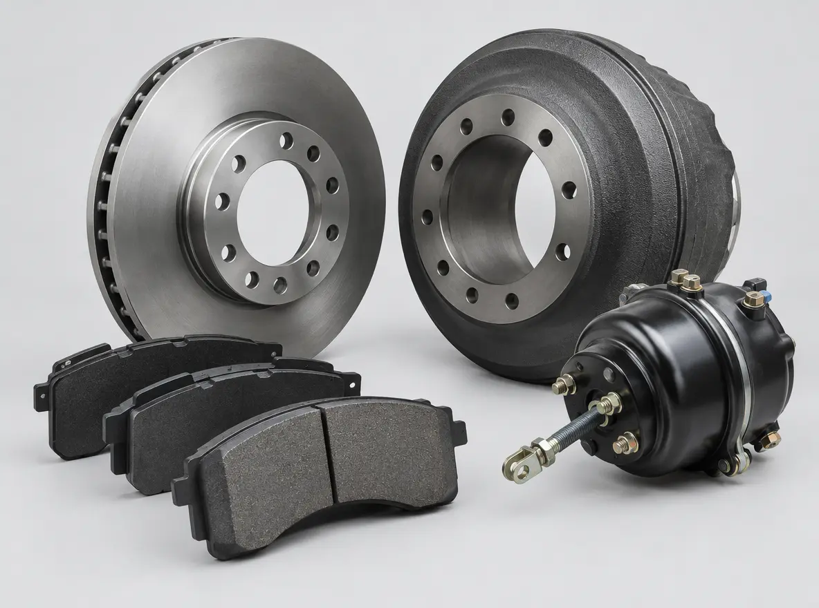 Brake pads, chambers, discs, and drums for Sinotruk and SHACMAN heavy trucks