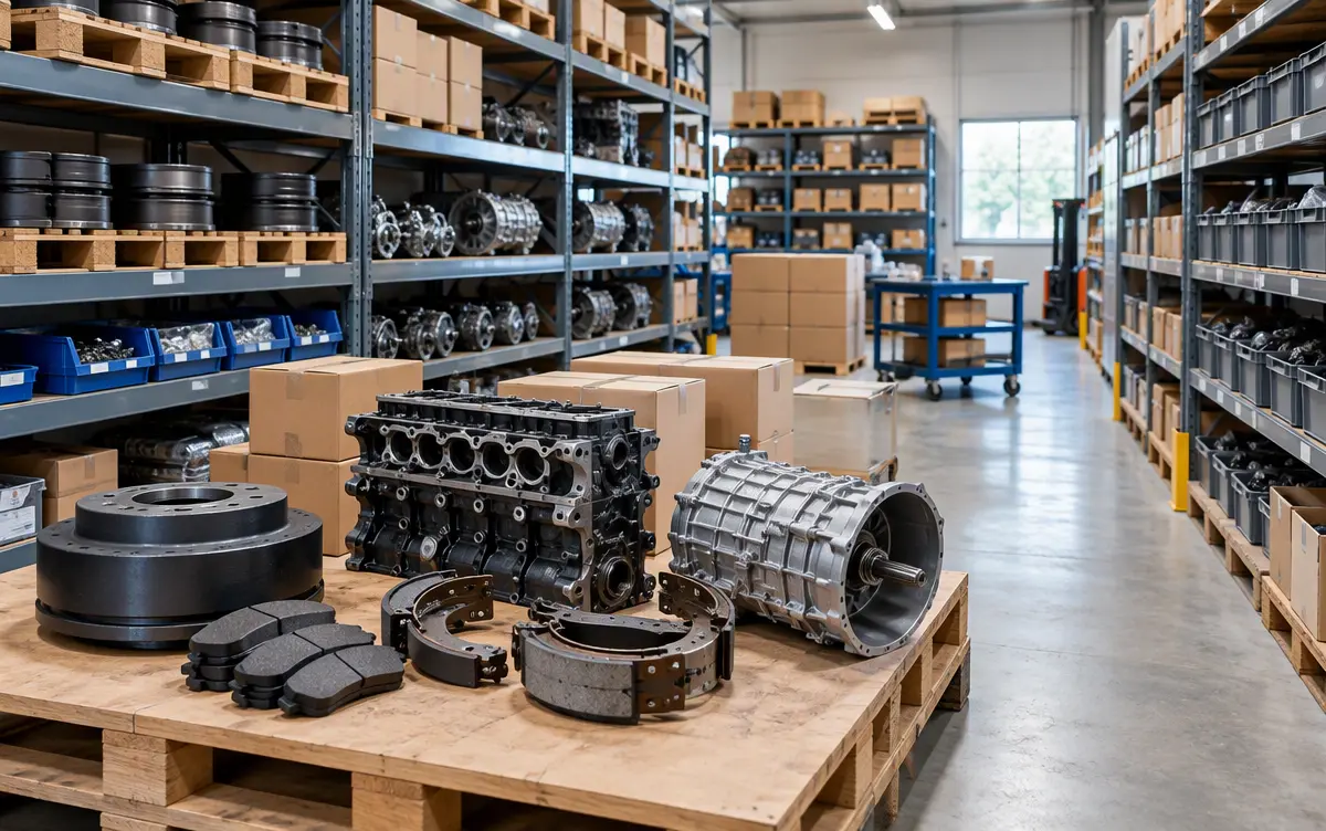 Organized truck parts inventory for regional distributors